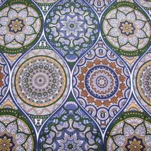 Kék-zöld-barna mandala