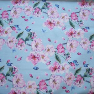 Cseresznyevirágok (digitálisan nyomtatott minta)