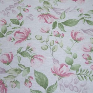 Pasztell virágok fehér alapon (impregnált)