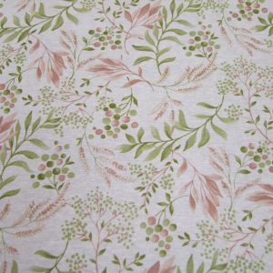 Pasztell bogyók és ágak fehér alapon (impregnált)