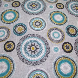 Színes mandala szürke alapon (impregnált)