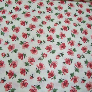 Piros virágok krém alapon