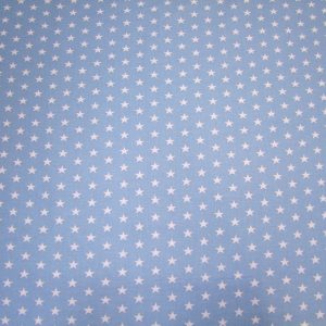 Fehér csillagok babakék alapon