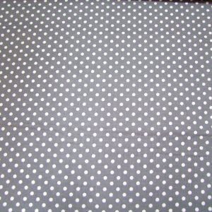 Középszürke alapon fehér pöttyök (5mm)