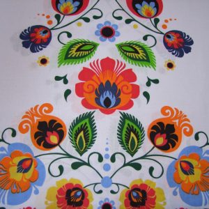 Népies minta bordűrrel