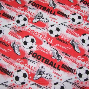 Foci minta piros alapon