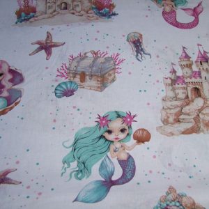 Sellők fehér alapon