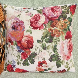 Sűrű rózsás díszpárna huzat