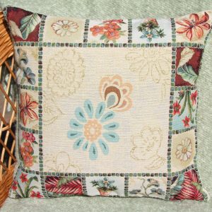 Virágos díszpárna huzat