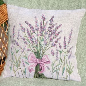 Levendula csokor mintás díszpárna huzat