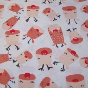 Rudolf fehér alapon