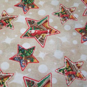 Csillagok drapp alapon