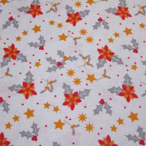 Szürke-piros-arany karácsonyi minta