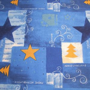 Kék-arany karácsonyi minta