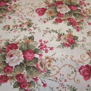 Angol rózsák halvány bézs alapon