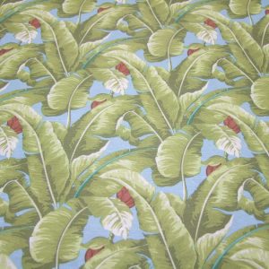 Pálmalevelek kék alapon