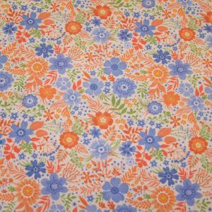 Kék és narancssárga virágok