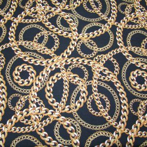 Arany láncminta feketén