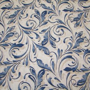 Kék-drapp indaminta beige alapon