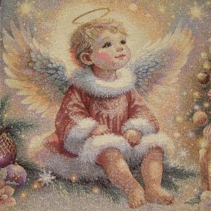 Arany angyal (lurex) díszpárna huzat