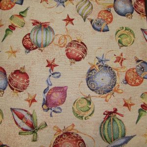 Karácsonyi gömbök (lurex) díszpárna huzat