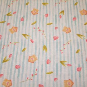 Tavaszi minta csíkos alapon