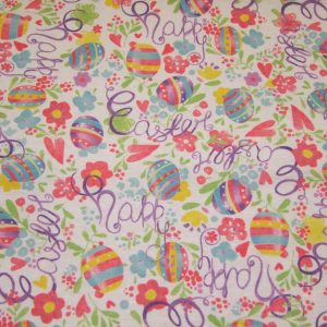 Színes húsvéti minta Happy Easter felirattal