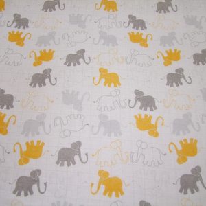Elefántok fehér alapon (pelenka)