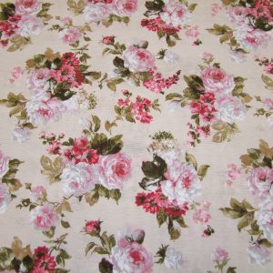 Angol rózsák krémszín alapon